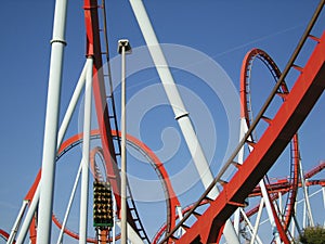 Attractions in park Port Aventura Spain photo